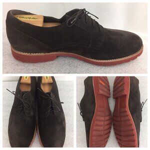 ROCKPORT LEDGE HILL  Suede Leather Oxfords Shoes Men US Size 12 Dark Brown